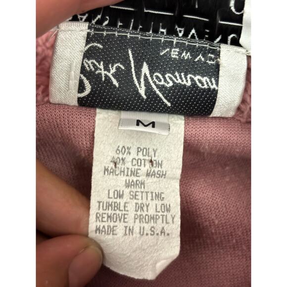 Vintage Ruth Norman Saks Fifth Avenue Coat Jacket MEDIUM Soft Pink - Picture 4 of 9